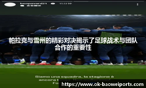 帕拉克与雪州的精彩对决揭示了足球战术与团队合作的重要性